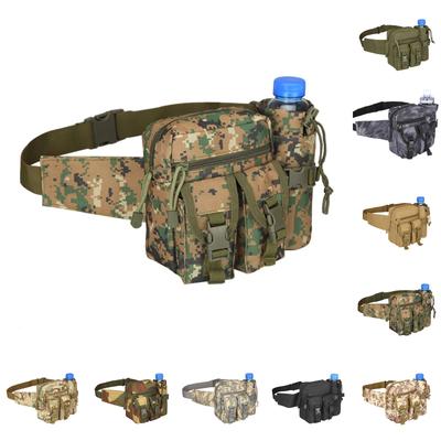 Outdoor Men's Waist Bag  Backpack Nylon Water Bottle Mobile Phone Bag Fishing Military Hunting Hiking Camping B