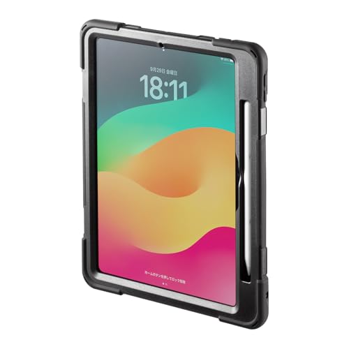 Sanwa Supply PDA-IPAD1717BK3 Shockproof Case for iPad Pro 11-inch (M4/2024)