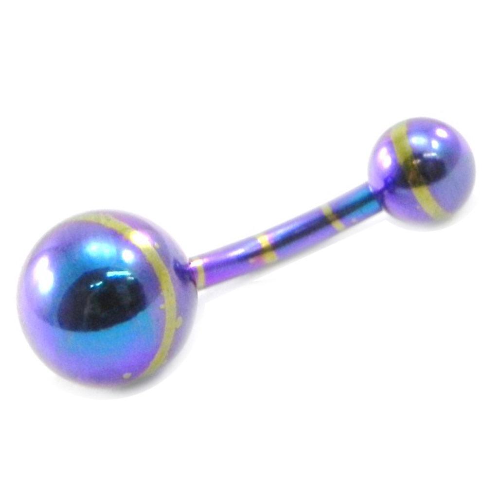 Les Trésors De Lily [I3372] - Body Piercing 'Neo' violet anodisé