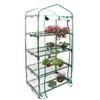 2-4 Etagen Haushalts Garten Gewächshaus Blumenständer Abdeckung PVC Wasserdicht Haus Blumentopf Zeltabdeckungen mit Reißverschlusstür, ohne Regale