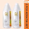 PURC Keratin Hair Treatment Set 1000ml*2 Curly Frizzy Hair Straightening Smooth Brazilian Keratin Products Salon Wholesalers