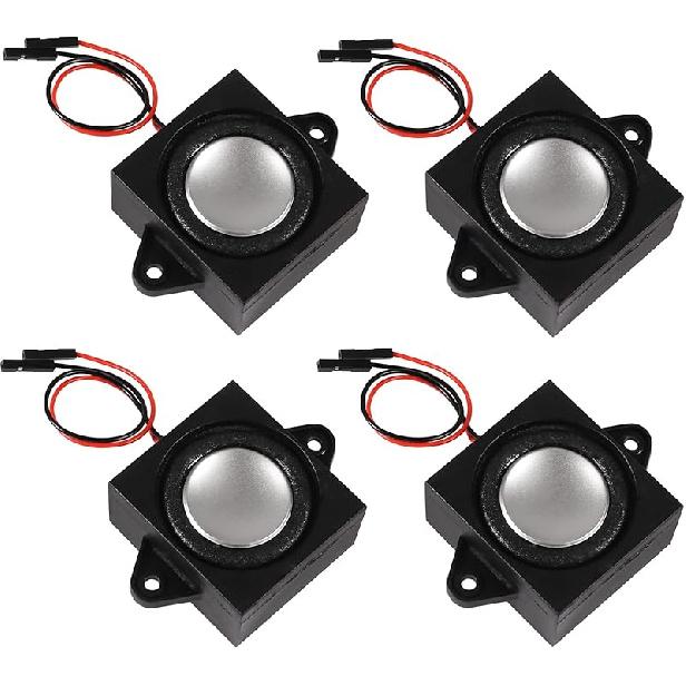 4 PCS Speaker 3 Watt 8 Ohm Mini Speaker 8ohm 3w Loundspeaker Micro for Arduino with JST-PH2.0 Interface for Small Electronic Projects Advertising
