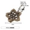 Zinc Alloy Kongming Puzzle Lock: Disentanglement Ring Educational Toy
