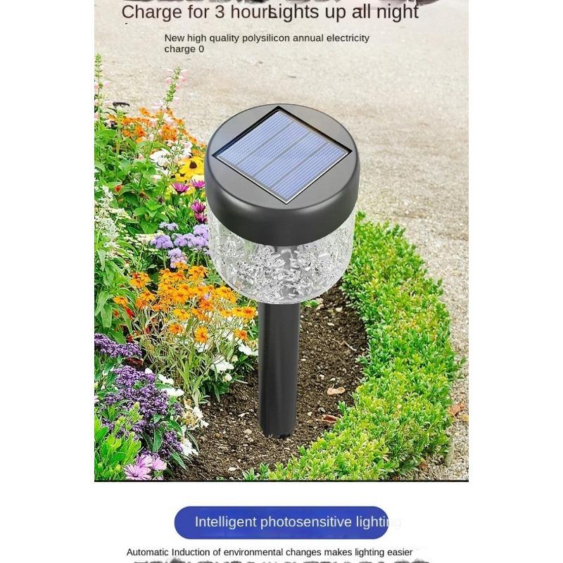 Luci Solari da Esterno 30W Lampada da Giardino Alimentata ad Energia Solare Impermeabile Paesaggio Sentiero Esterno per Cortile Giardino Prato Patio Decorativo
