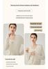 Elegant Women's Autumn/Winter V-Neck Cashmere Cardigan - Solid Color, Warm, Loose Slimming Fit