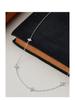 S925 Sterling Silver Four-Leaf Clover Necklace: Light Luxury, High-End Versatile Clavicle Chain with Starry Sky Design for Women