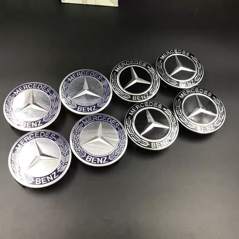 For Benz C24PCS 75mm NEW Car Wheel Center Hub Caps Cover for Mercedes Benz Amg B/C/E/S Class A Class C200L GLC GLK CLA W166 W163 W221
