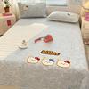 Thickened Milk Fleece Bed Four-Piece Bed Cover Cartoon Towel Embroidered Bed Sheet Quilt Cover Plush Bedding