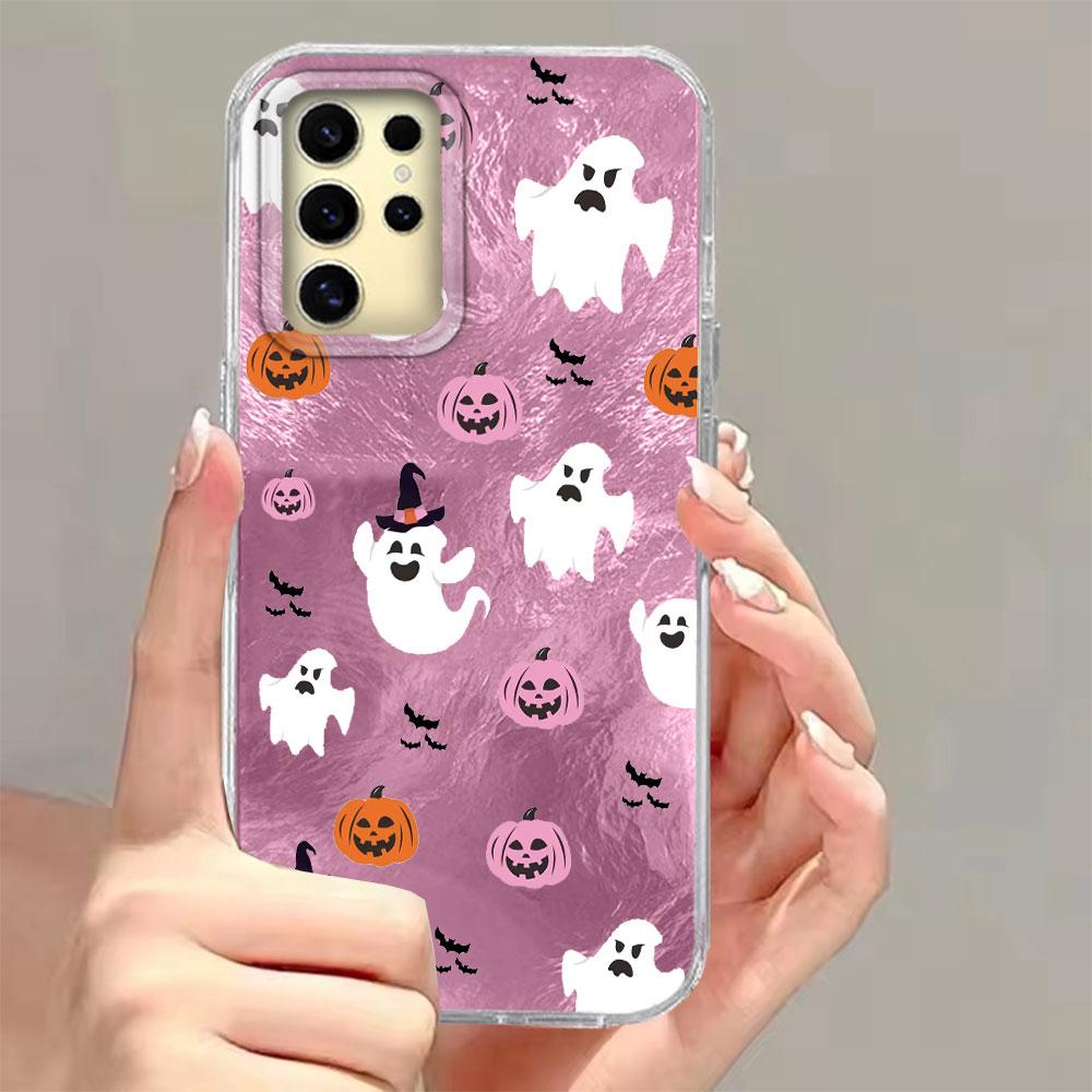 

For Samsung Galaxy S25 Edge S24 S23 S22 S21 S20 FE Plus Ultra 5G Halloween Vortex Pattern Bumper Shockproof Anti-Fall Phone Case Galaxy S24 FE