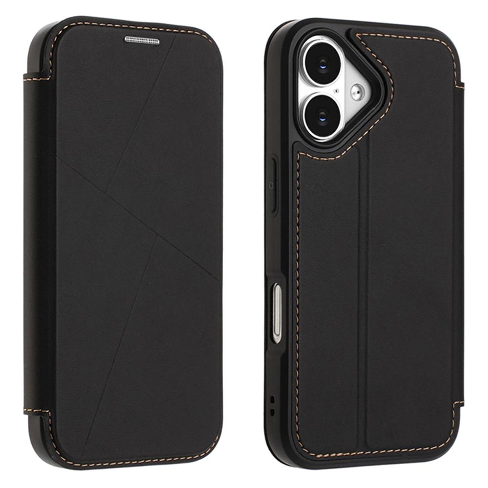 For iPhone 17 Case Magnetic Closure Card Slot Leather Flip Phone Cover