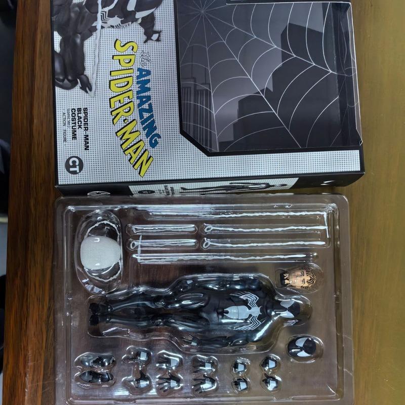 Die Neueste Original Ct Fabrik Mafex147 Symbiont Spider-Man Zeichentrickversion Von Venom Anzug Peter Parker Kann Tun Modell Spielzeug Geschenke