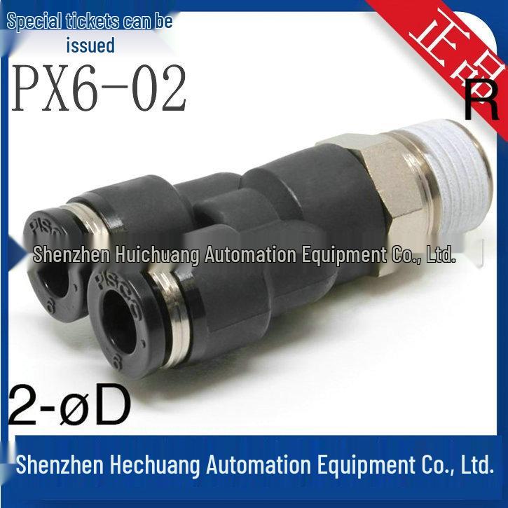 Genuine Japan PISCO Y-Type Manifold Connector: PX6-01, PX6-02, PX6-03, PX6-M5, PX6-M6