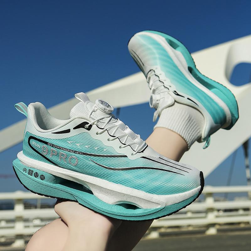 

Student body test shoes Red Rabbit Pro rotating button running shoes Ultra-light soft-soled carbon board sports shoes Jogging shoes 34