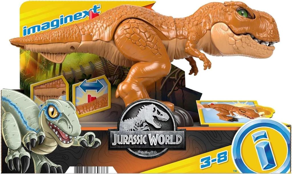 Fisher-Price Imaginext Jurassic World T. Rex (The New Ruler of Jurassic World) [Approximately 36cm Long] [Ages 3 and Up] HFC04 Brown, Medium