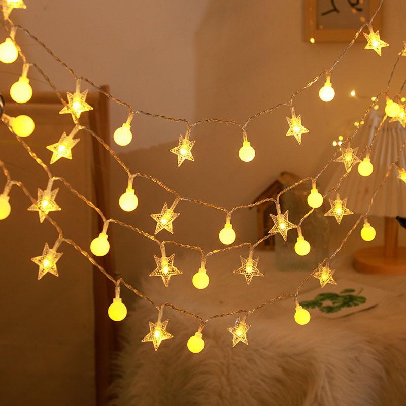 Christmas LED Star Ball Lights: Colorful Starry Sky Decorative Lights for Dorms, Weddings, and Festive Rooms