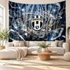 Juventus FC Wall Tapestry, Soft Fabric Wall Hanging, Decorative Backdrop For Bedroom Home Wall Art