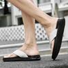 Fashion Men's Flip Flops Comfortable Soft Sole Beach Sandals Non-Slip Outdoor Slippers Lightweight Casual Shoes for Summer Size 38-46
