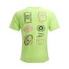 Under Armour Anywhere Lightweight Textured Mesh Comfortable Short Sleeve T-Shirt Men Tops Green 1386617-304