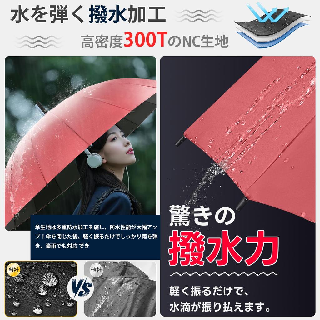 Moon River Long Rain 16 Glass Fiber Jump 300T High Density Umbrella Super Water Typhoon UV Diameter Large For Both Sunny and Rainy Umbrella Umbrella,