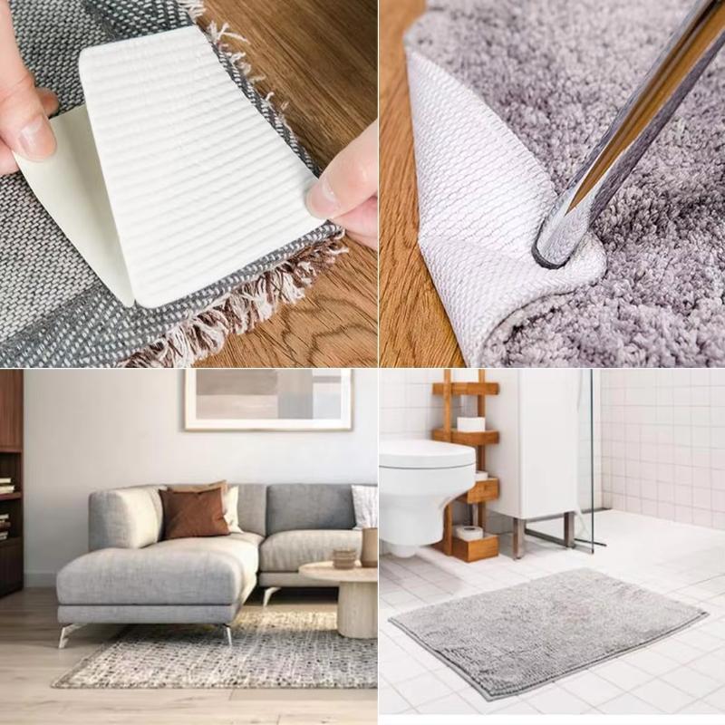 Rug Gripper Carpet Tape Non Slip Rug Pads Area Under Rug Carpet Tape Stickers Anti Slip Grips for Hardwood Floors, Tile, Wood