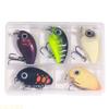 A1A2 5Pcs Small Fishes Fishing Lures Artificial Baits Topwater Crank Wobbler