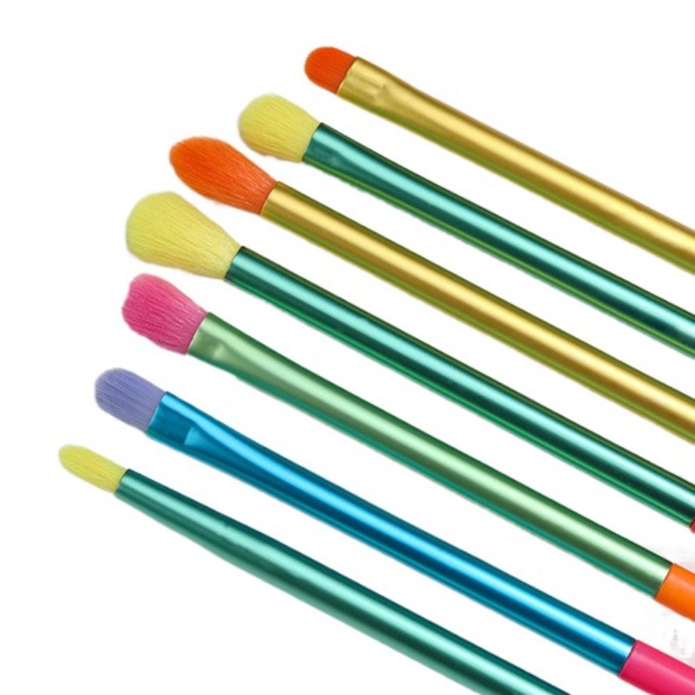 15Pcs Rainbow Rainbow Makeup Brushes Professional Colourful Make Up Brush Set Lips Tools