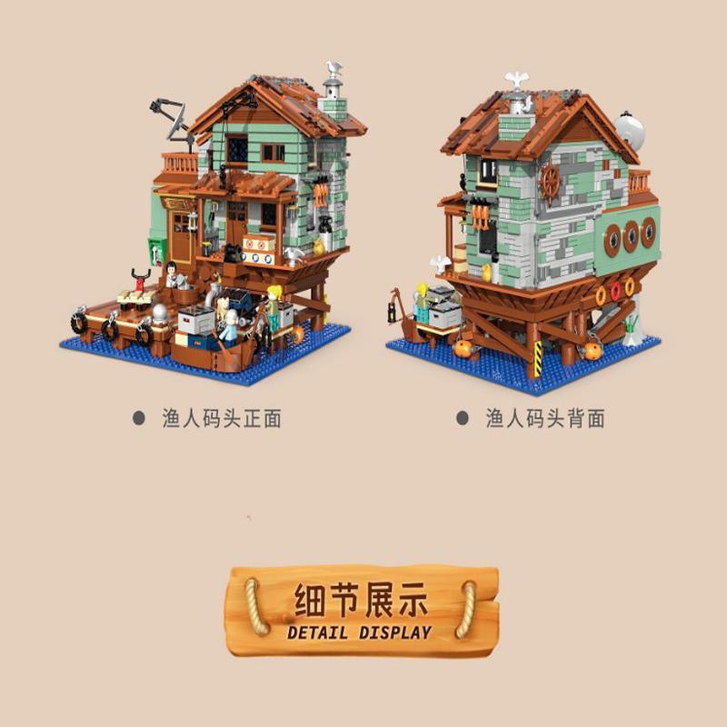 High-Quality Fisherman'S High-Quality Cottage High-Quality Building High-Quality Brick High-Quality Set, Island High-Quality Pier High-Quality