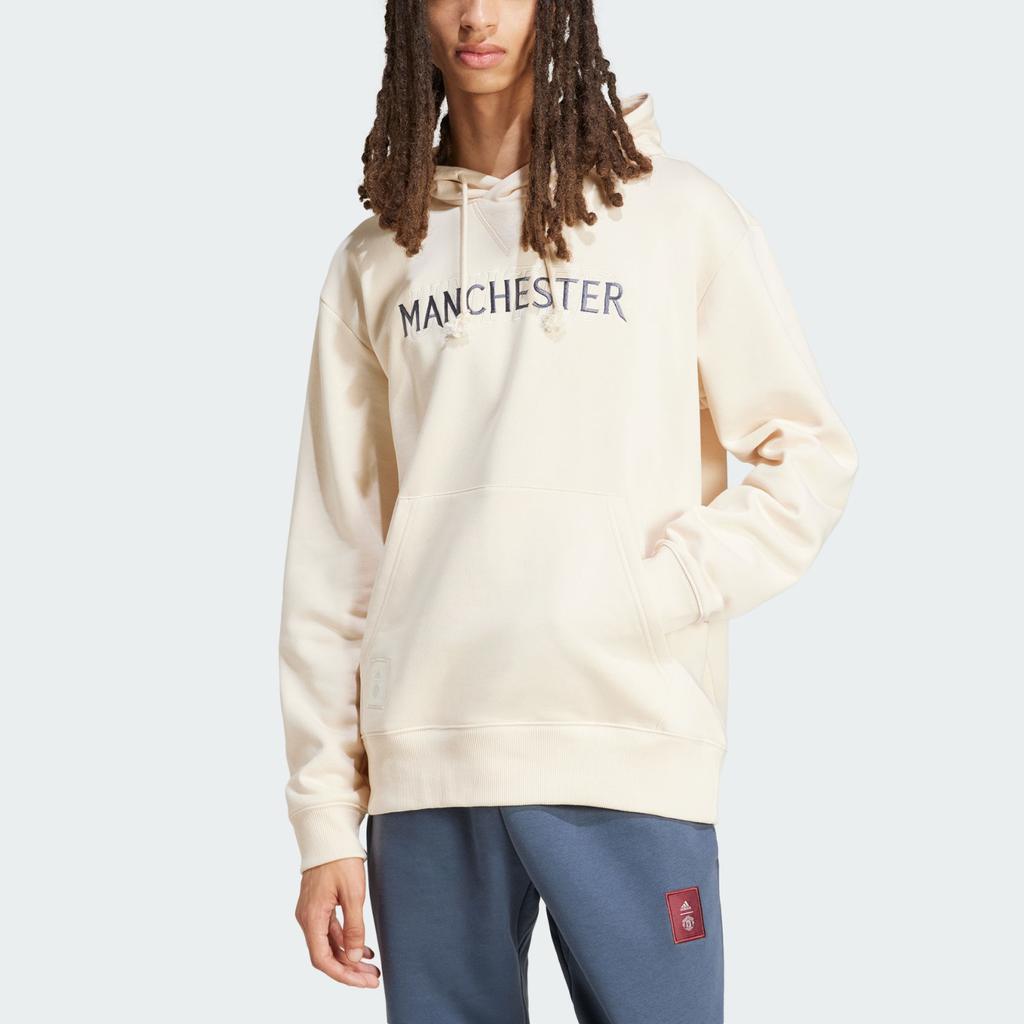 adidas Seasonal Hoodie Ecru Tint Men Streetwear IT4175