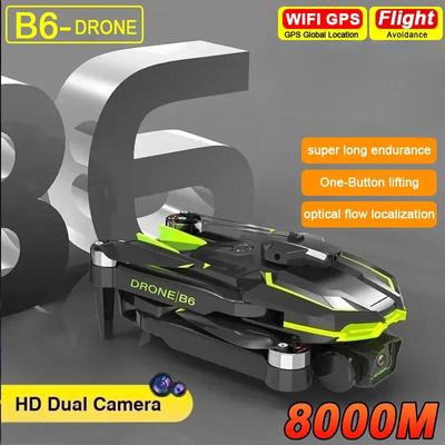 Neue B6 Race Drohne mit bürstenlosem Motor, Dual-Professionelle Luftbildfotografie, WIFI FPV, GPS, Hindernisvermeidung, Vierachsiges RC-Quadcopter-Spielzeug