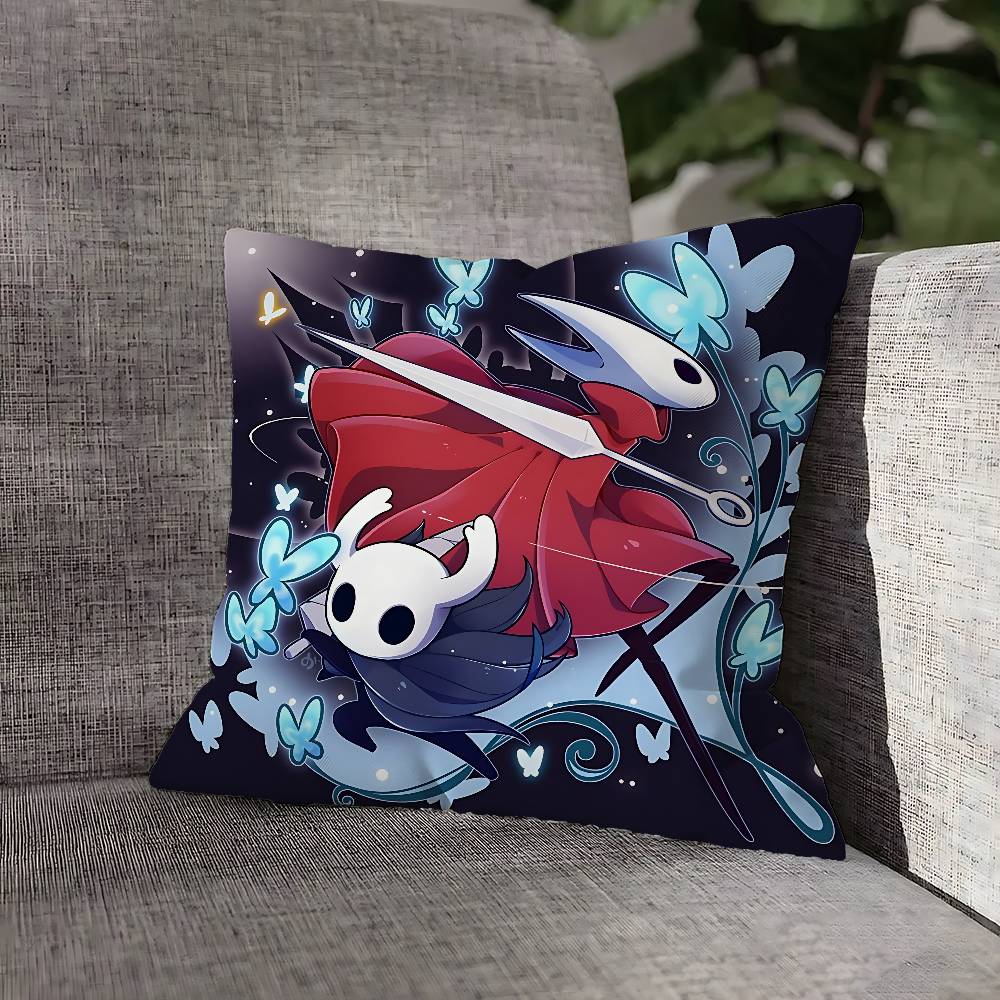 H-Hollow K-Knight Cute Icon Pillow Case For Sofa Decor Car Office Room Printing Cushion Cover Decorations and Protector