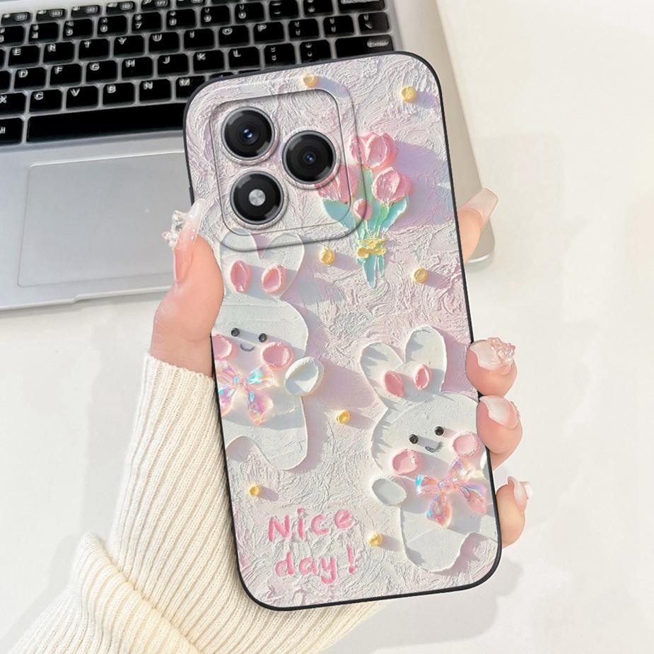 For Honor 400 Pro Case Honor400 Lite ABR-NX1 Cute Panda Cartoon Cover Soft TPU Phone Case For Honor 400 Lite Honor400 Pro Fundas