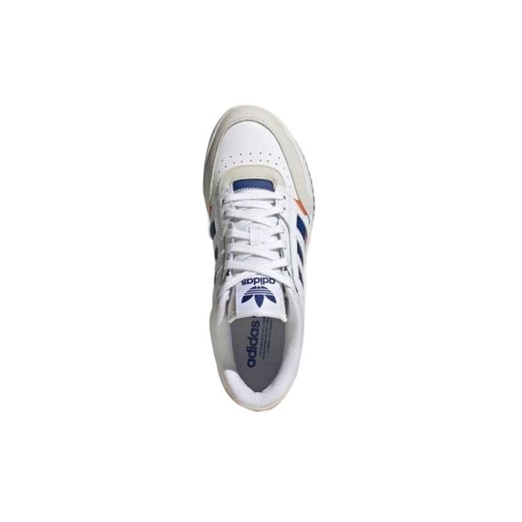 Adidas Originals Drop Step Low Comfortable Durable Low-Top Skate Shoes Unisex Sneakers White Blue Orange HP2230