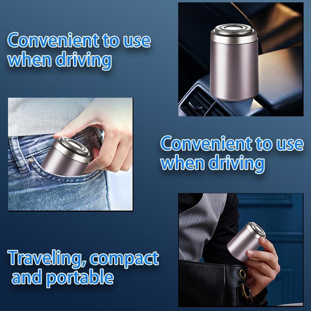 Rechargeable Waterproof Mini Electric Shaver Pocket Size Face Beard Men's Razor No Skin Damage for Shaving Beard Trimmer Tool