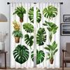 Green Plant Turtle Back Bamboo Window Curtain for Room 2 Panel Curtains for Bedroom Halloween Decoration Partition Shades Living