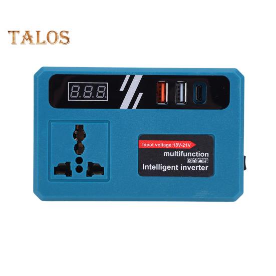 

120 Вт Инвертор 18-21 В постоянного тока в 220 В переменного тока Инвертор Электрический инструмент для работы на открытом воздухе Инвертор аккумулятора для телефона ноутбука Светодиодная лампа US Plug