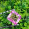Natural Pink Tourmaline 15 Ct Emerald Shape Certified Loose Gemstone I038
