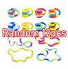 24 Pezzi Corda Arcobaleno Circolare Intrecciata Giocattolo Fidget - Terapia Sensoriale per Autismo Giocattolo Fidget Antistress Bambini
