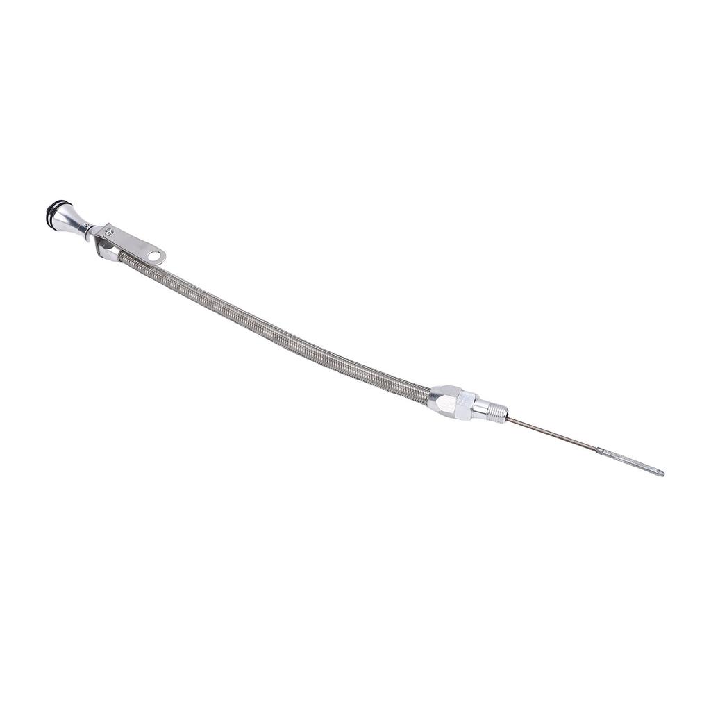 Universal Oil Pan Dipstick 20 Inch 1 4 Inch NPT Connector Accurate Flexible Stainless Steel Dipstick