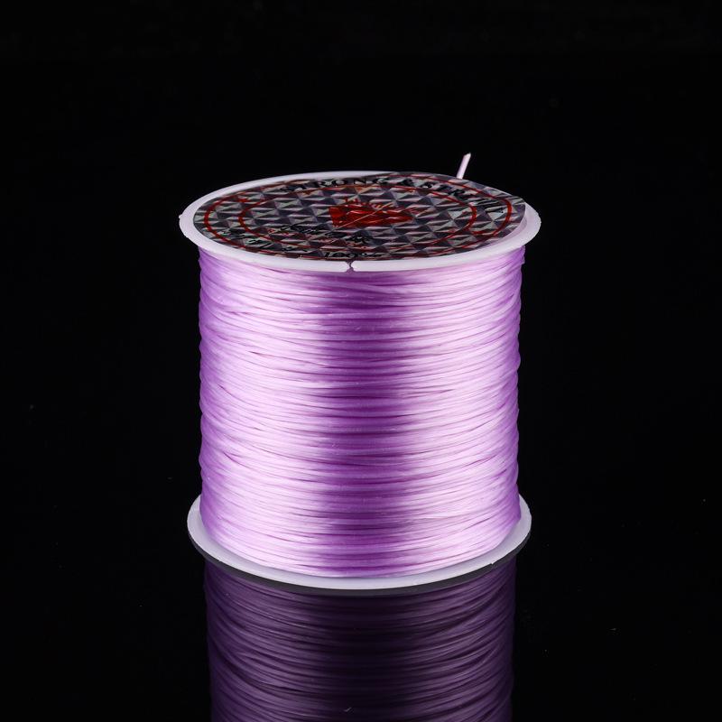 Fil Plat en Cristal Élastique pour Perles DIY et Création de Bracelets