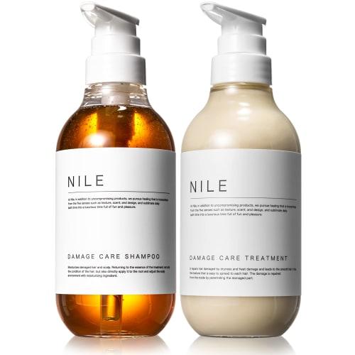 

NILE Damage Care Shampoo Treatment Set 400ml each (Apple Bloom scent)