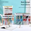 Foldable Dustproof Transparent Bookshelf Organizer with Large Capacity