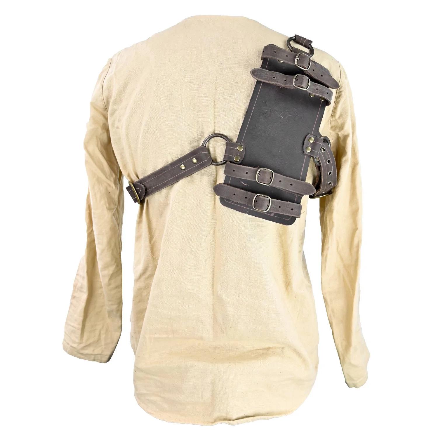 European & American Medieval Renaissance Adjustable Back-Mounted Cosplay Scabbard темно-коричневого