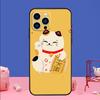 Japanese Lucky Cat Art Phone Case For iPhone 17 16 15 14 13 11 12 Pro Max Plus 13 12 Mini 16e 17 Air Bumper Cover