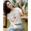 Women's Soft Cotton Blend Sweet Style T-Shirt