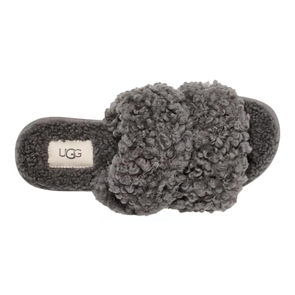 UGG Maxi Curly Scuffetta 'Grey' Women's 1130837-CHRC