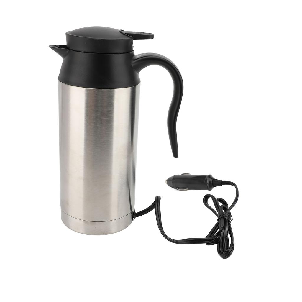 750ML Auto Wasserkocher Tragbarer Edelstahl Elektrischer Auto Kaffeebecher Isoliert Beheizt Kochen Reise Wasserbecher für Lang