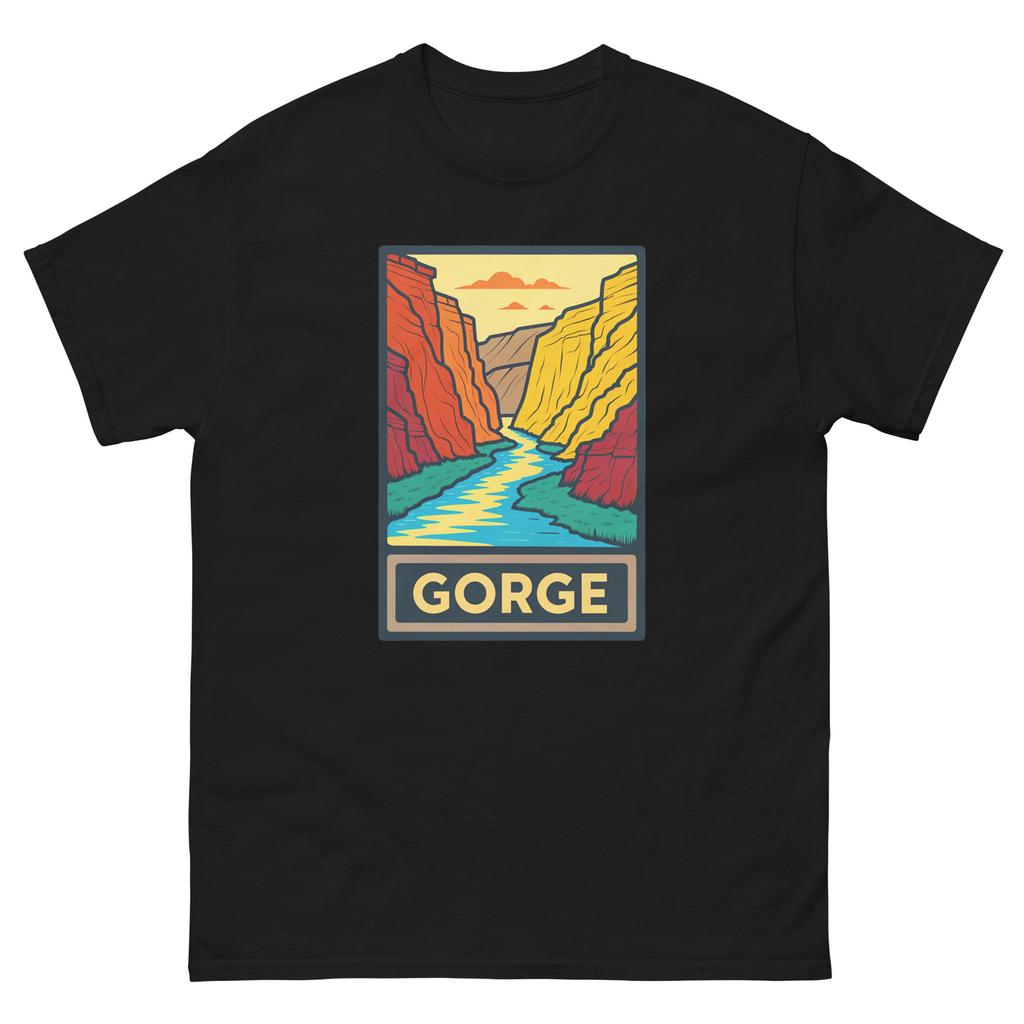 Gorge Geographical Landscape Location Scenery T-Shirt