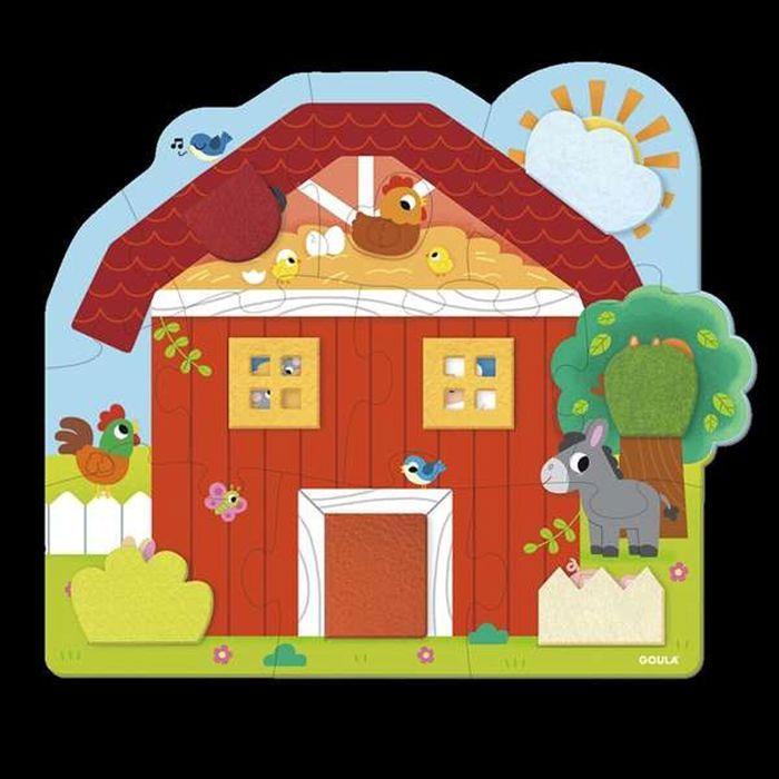 Puzzle Diset Goula XXL Surprise Farm - 12 Pieces - From 2 Years