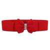 Adjustable Buckle Women's Elastic Wide Belt Plus Size Bowknot Waistband  for Dress Jeans