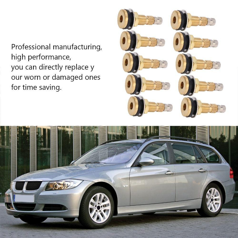 10 Pack Clamp-In TR618A Valve Stems Heavy-Duty Durable Tubeless Clamp Fast Flow Valve Core Air Liquid Valve Farm Machinery